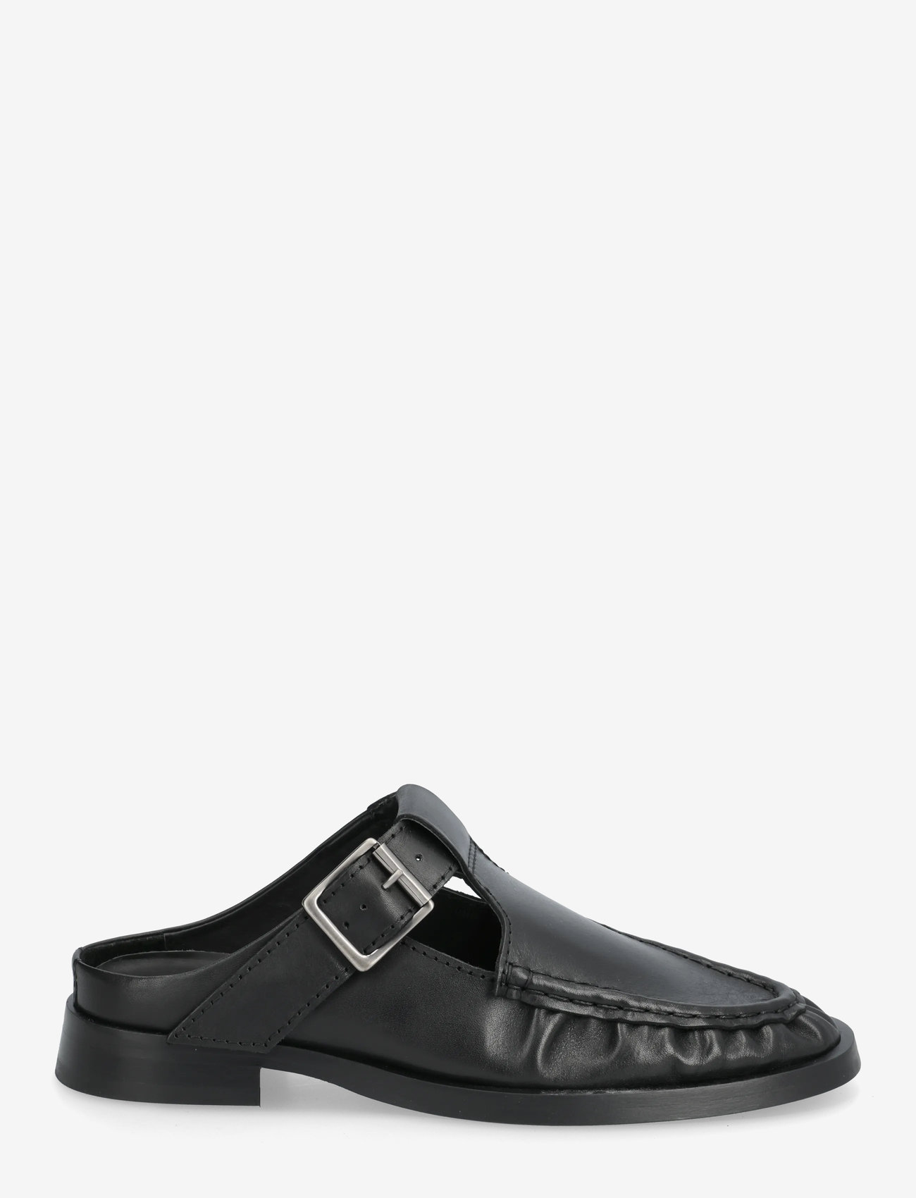 MIISTA - Gianna Black Buckled Mules - pantoletten mit absätzen - black - 1