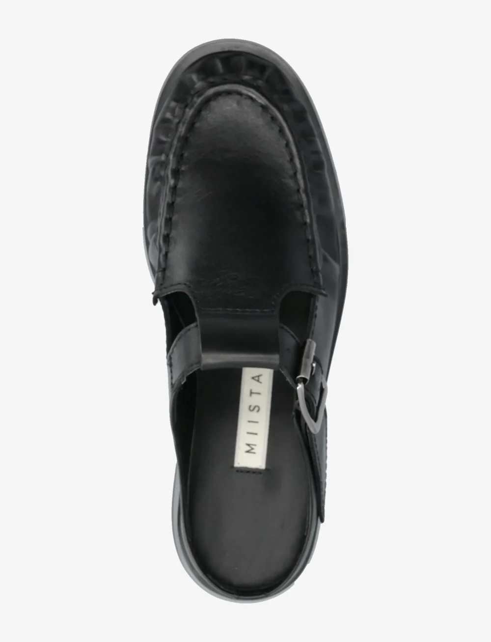 MIISTA - Gianna Black Buckled Mules - mules med klack - black - 3