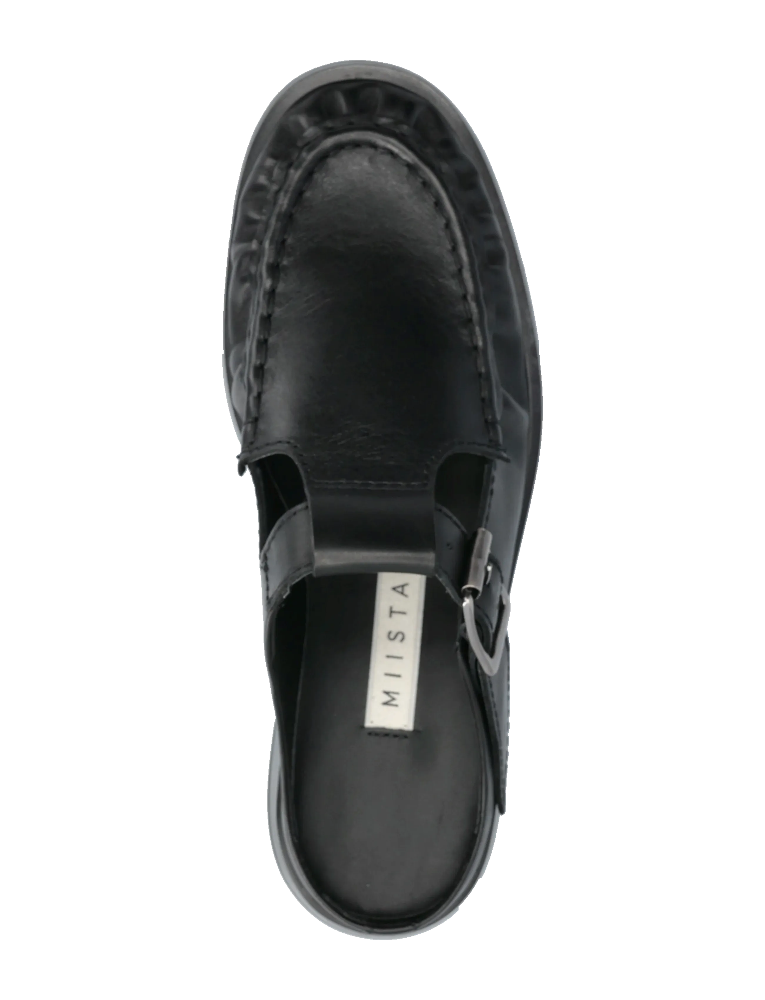 MIISTA - Gianna Black Buckled Mules - black - 3