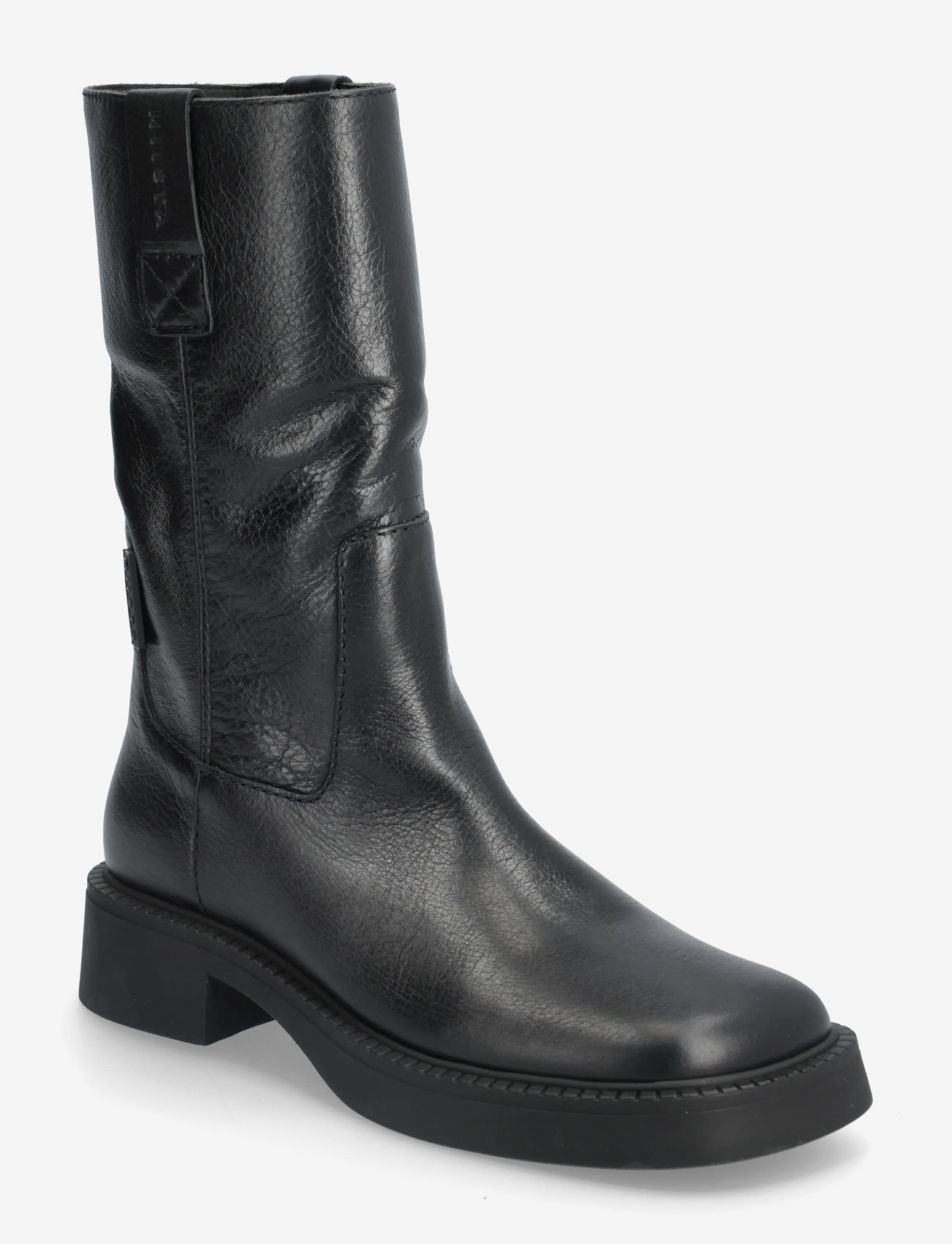 MIISTA - Aron Raw Black Ankle Boots - höga stövlar - black - 0