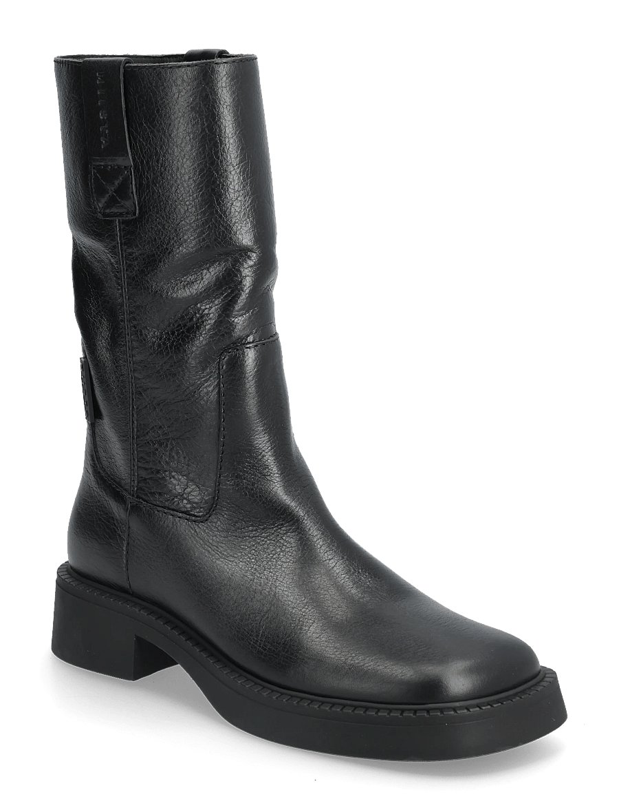 MIISTA - Aron Raw Black Ankle Boots - black - 0