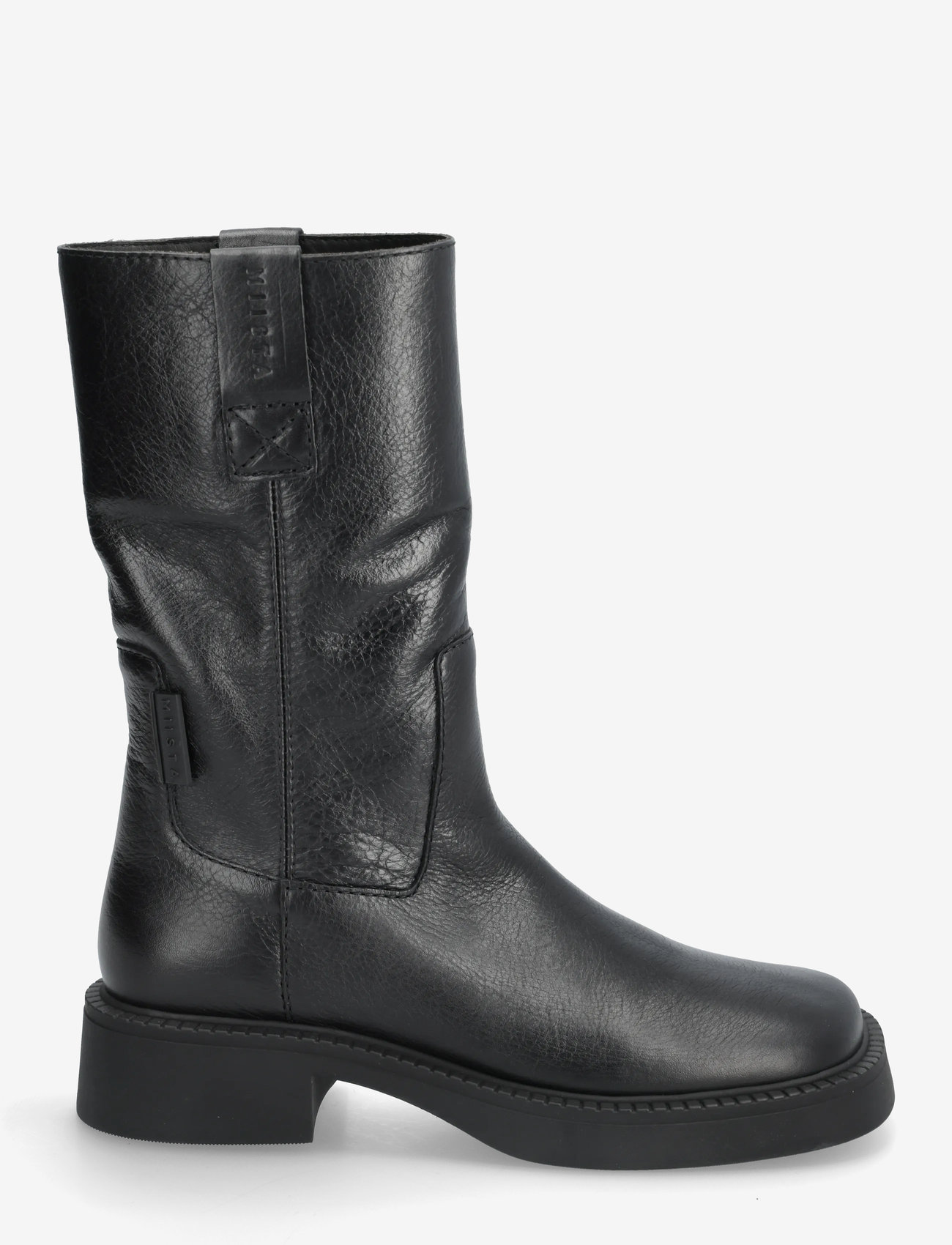 MIISTA - Aron Raw Black Ankle Boots - höga stövlar - black - 1