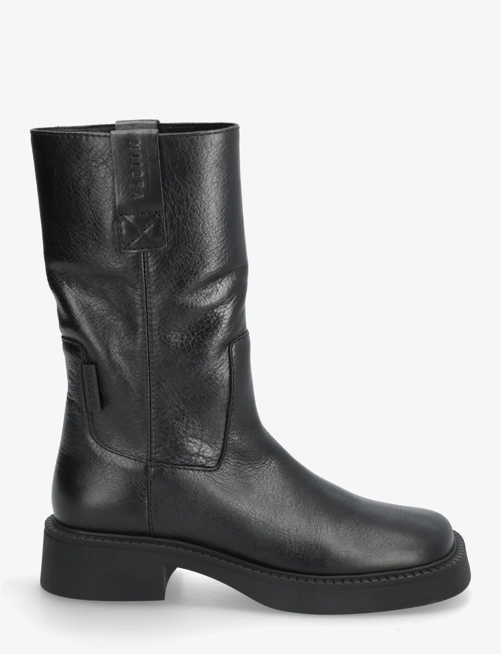 MIISTA - Aron Raw Black Ankle Boots - langskaftede - black - 1