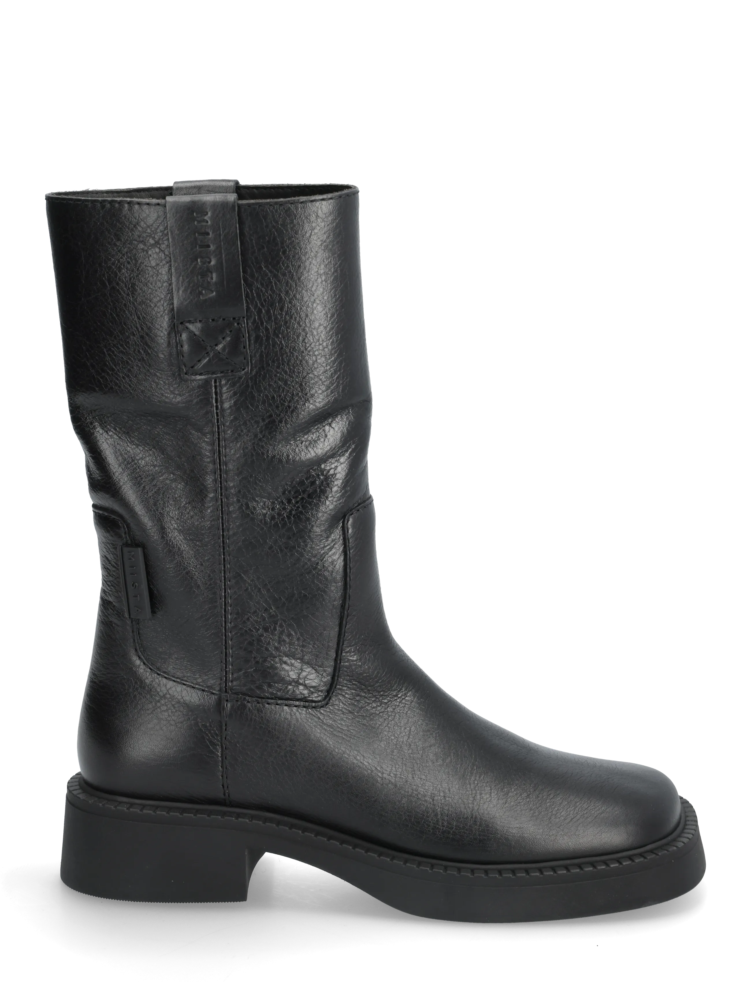 MIISTA - Aron Raw Black Ankle Boots - black - 1