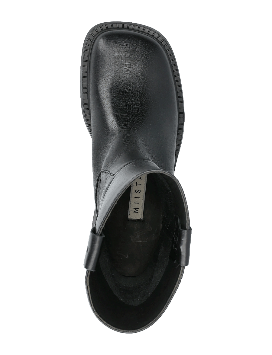 MIISTA - Aron Raw Black Ankle Boots - black - 3