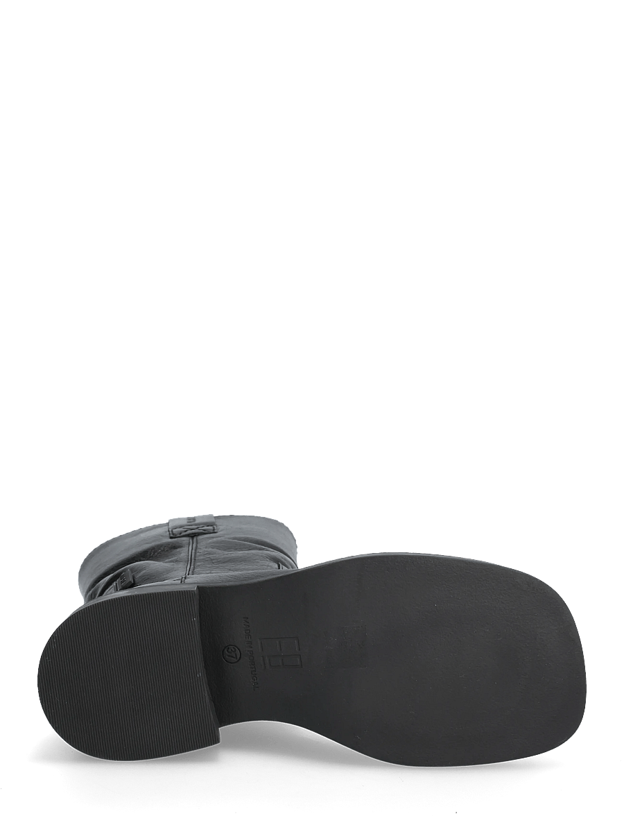 MIISTA - Aron Raw Black Ankle Boots - black - 4