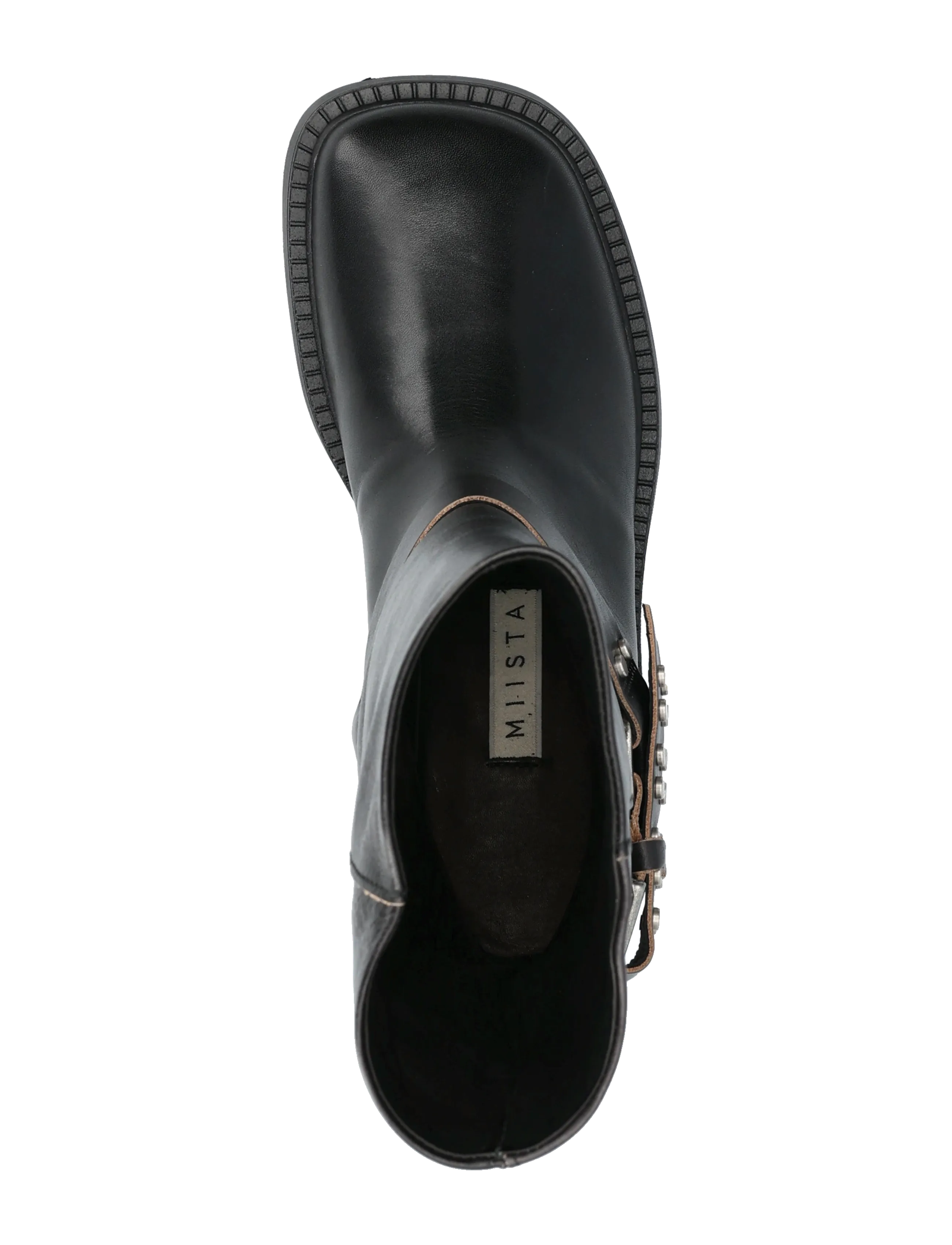 MIISTA - Combat ankle boots - flat ankle boots - black - 3