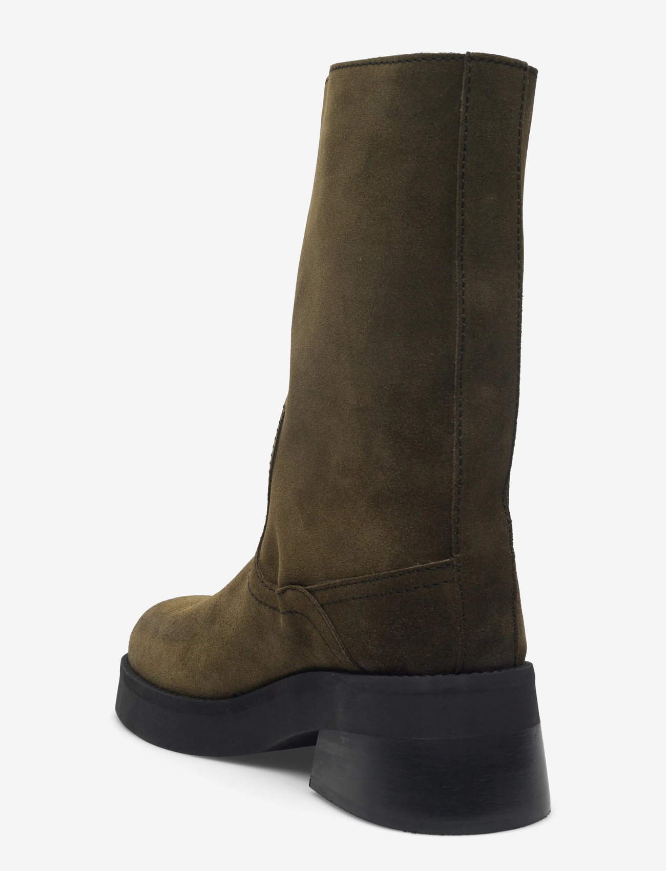 MIISTA - Gunda Khaki Suede Ankle Boots - stiefeletten mit absatz - khaki - 2