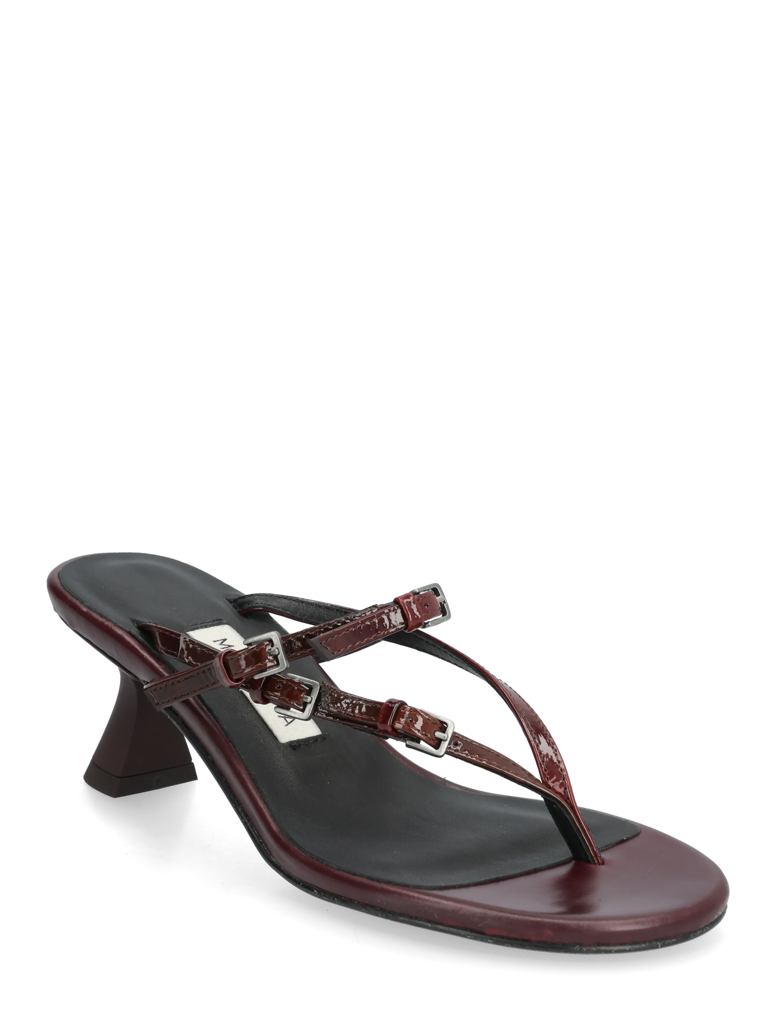 MIISTA Abisai Burgundy Mini Buckled Sandals - Sandalen - BURGU / burgundy
