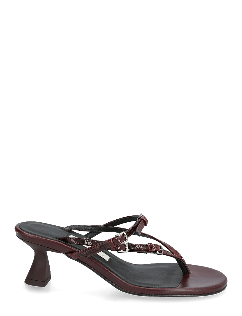 MIISTA - Abisai Burgundy Mini Buckled Sandals - sandaler med hæl - burgu - 1
