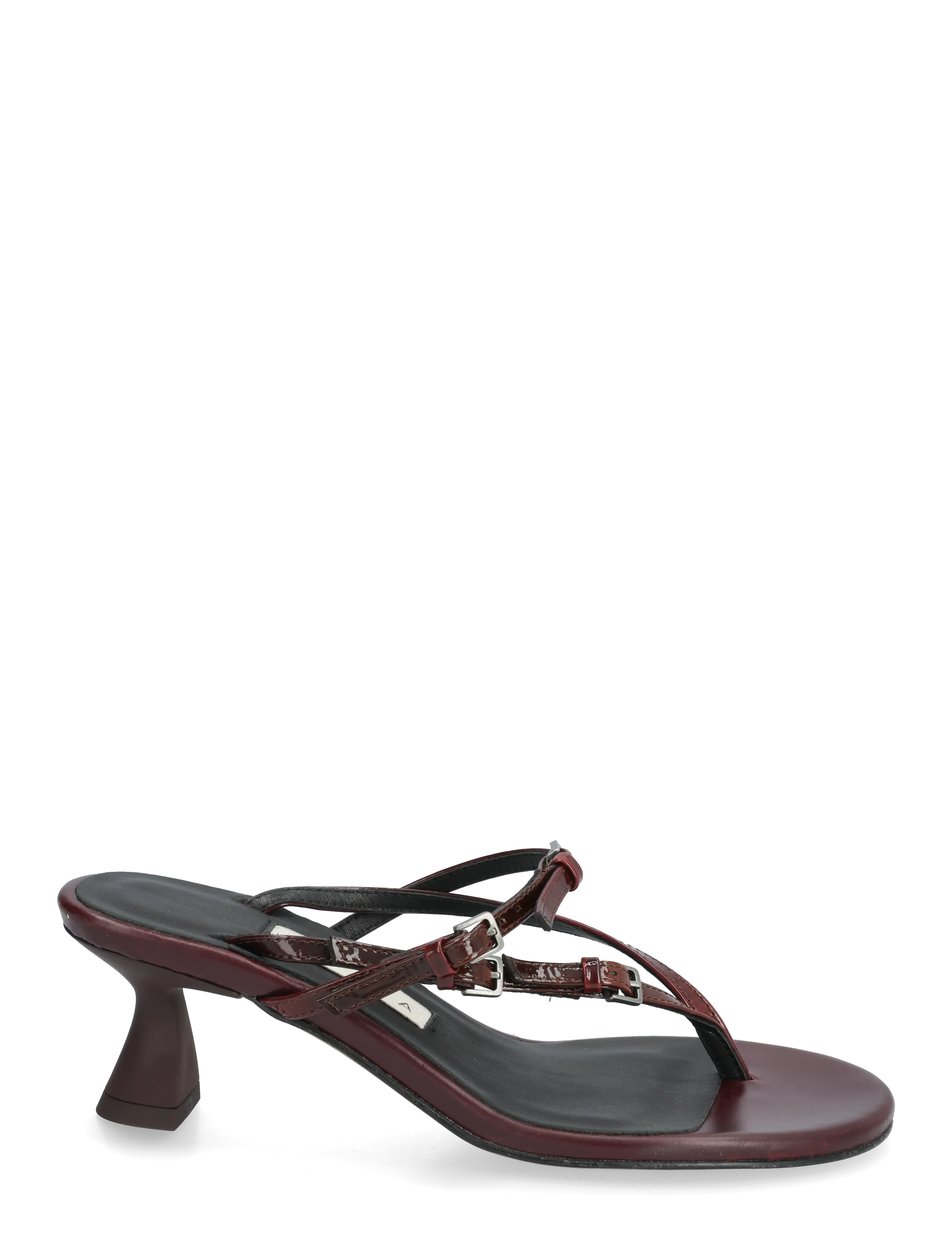 MIISTA - Abisai Burgundy Mini Buckled Sandals - burgu - 1