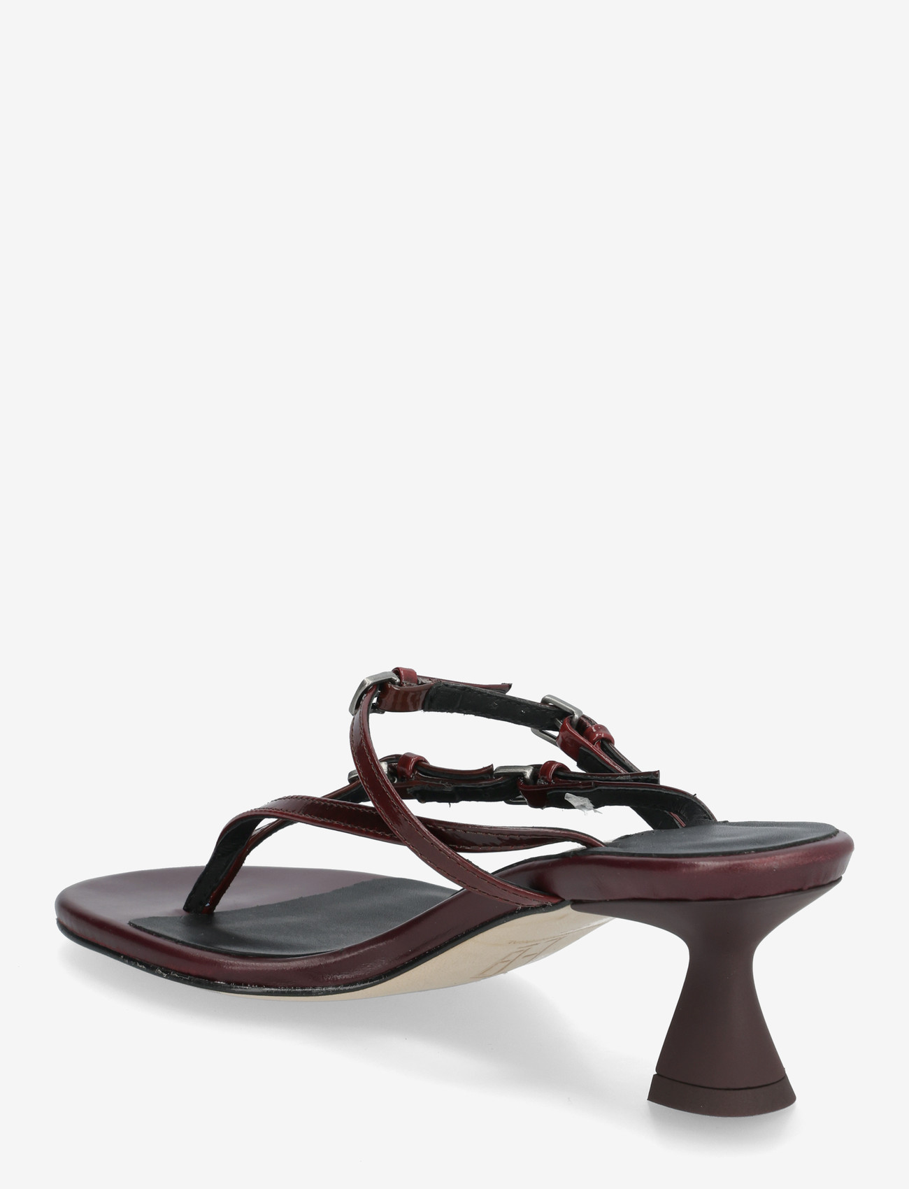 MIISTA - Abisai Burgundy Mini Buckled Sandals - sandaler med hæl - burgu - 2