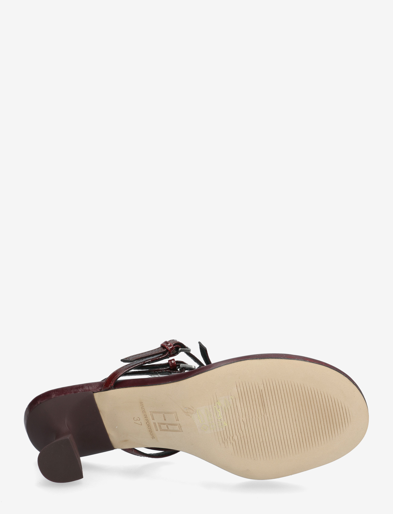MIISTA - Abisai Burgundy Mini Buckled Sandals - sandaler med hæl - burgu - 4