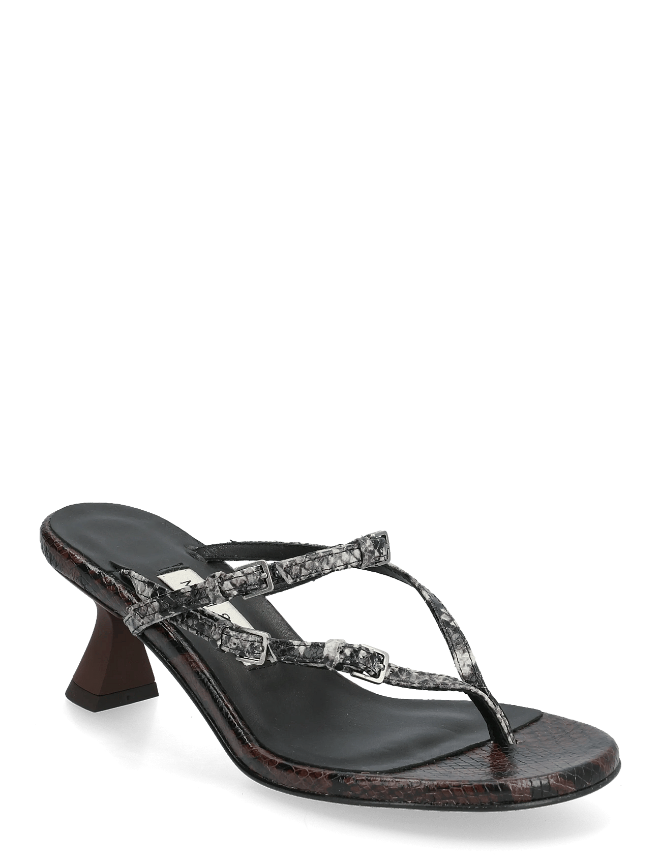 Abisai Brown Mini Buckled Sandals