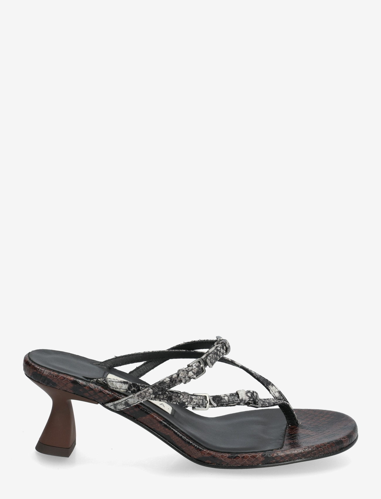 MIISTA - Abisai Brown Mini Buckled Sandals - sandaletten - brown - 1