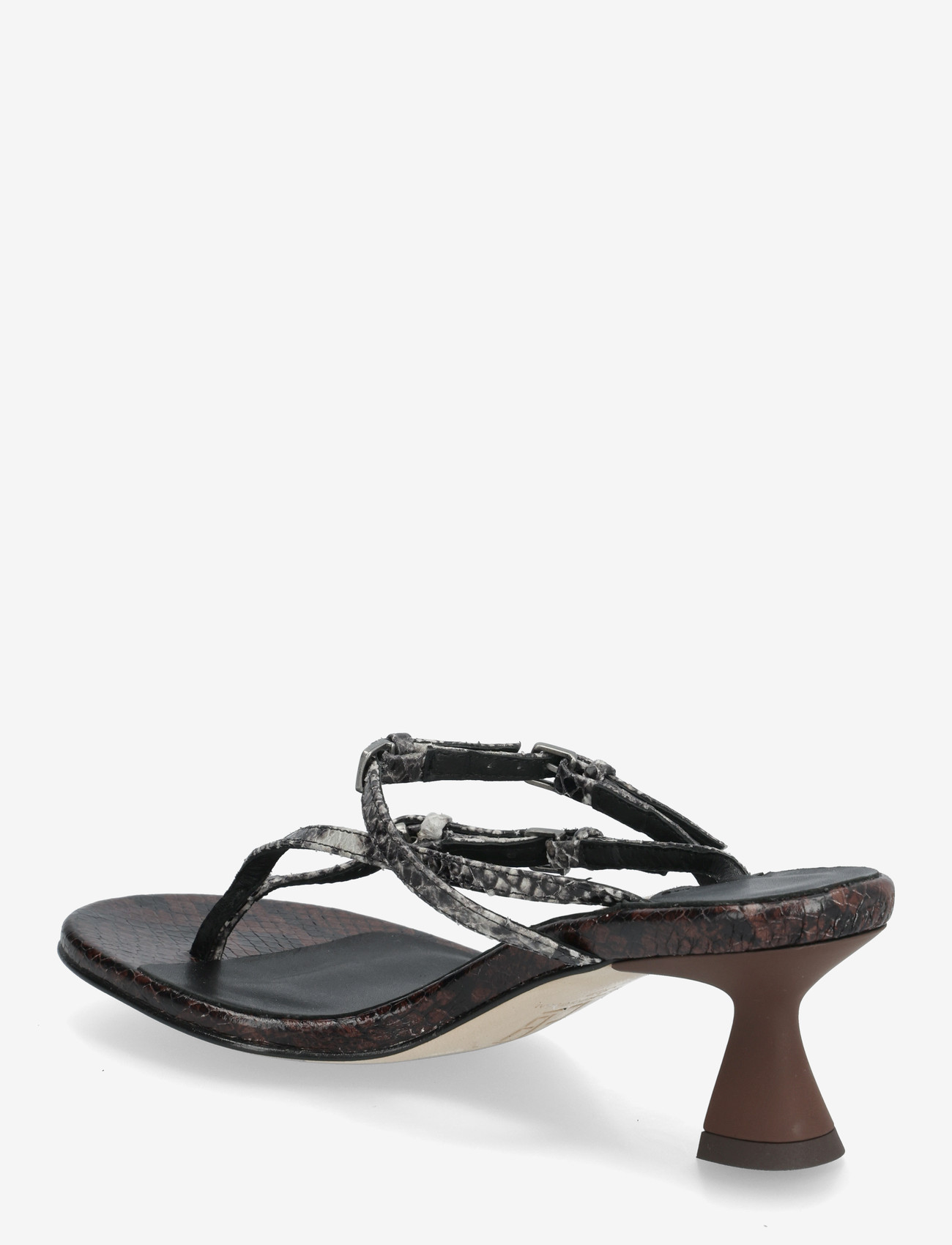 MIISTA - Abisai Brown Mini Buckled Sandals - sandaletten - brown - 2