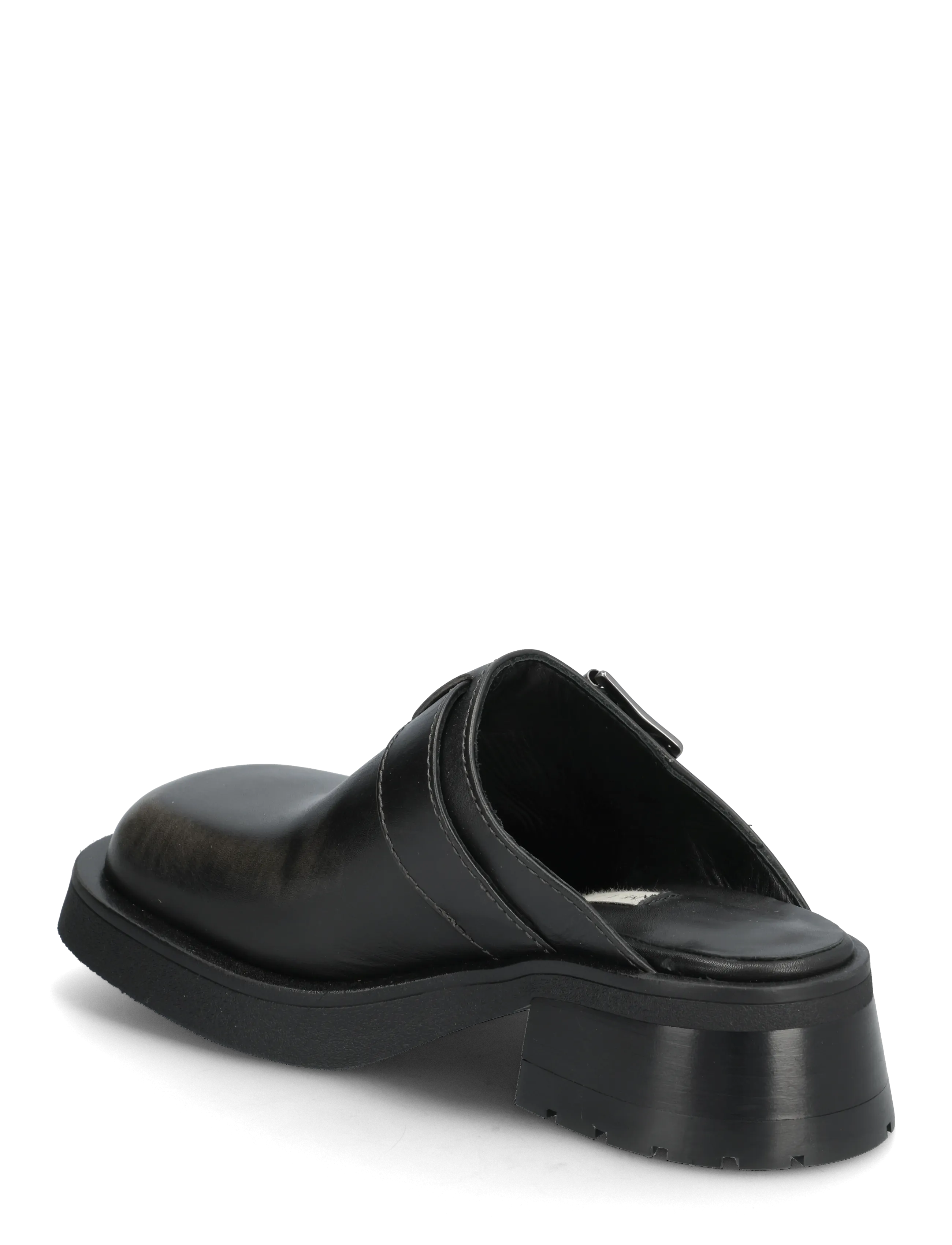 MIISTA - Aroa Brushed Grey Buckled Mules - mules med klack - grey - 2