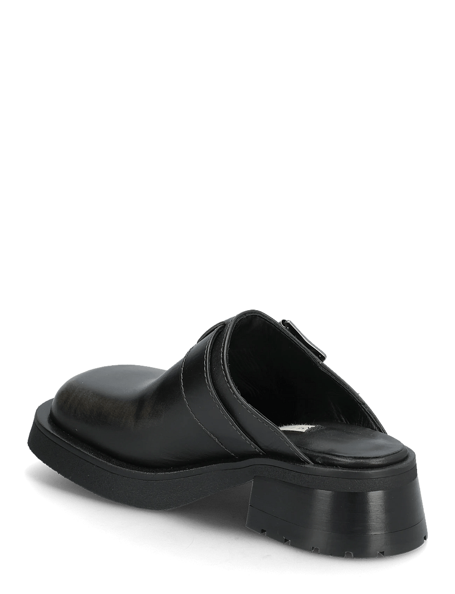 MIISTA - Aroa Brushed Grey Buckled Mules - pantoletten mit absatz - grey - 2