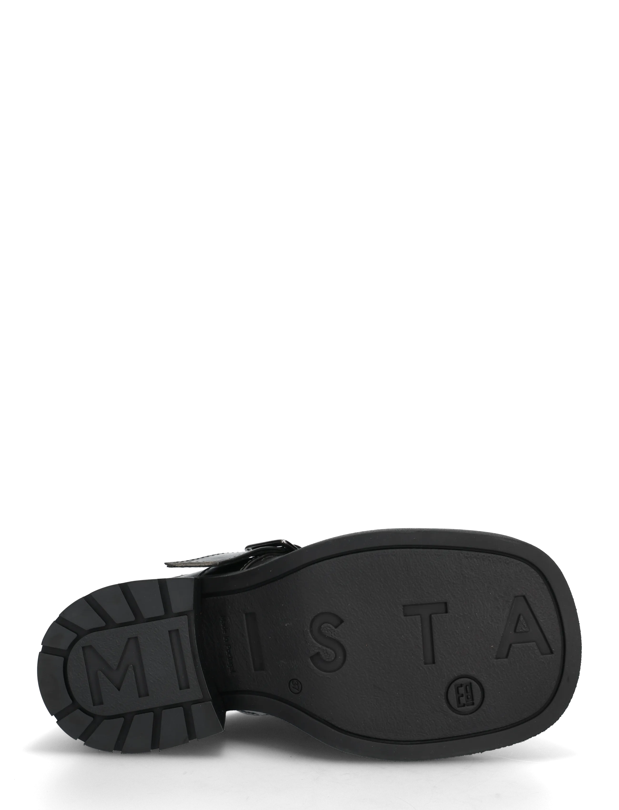 MIISTA - Aroa Brushed Grey Buckled Mules - mules med klack - grey - 4