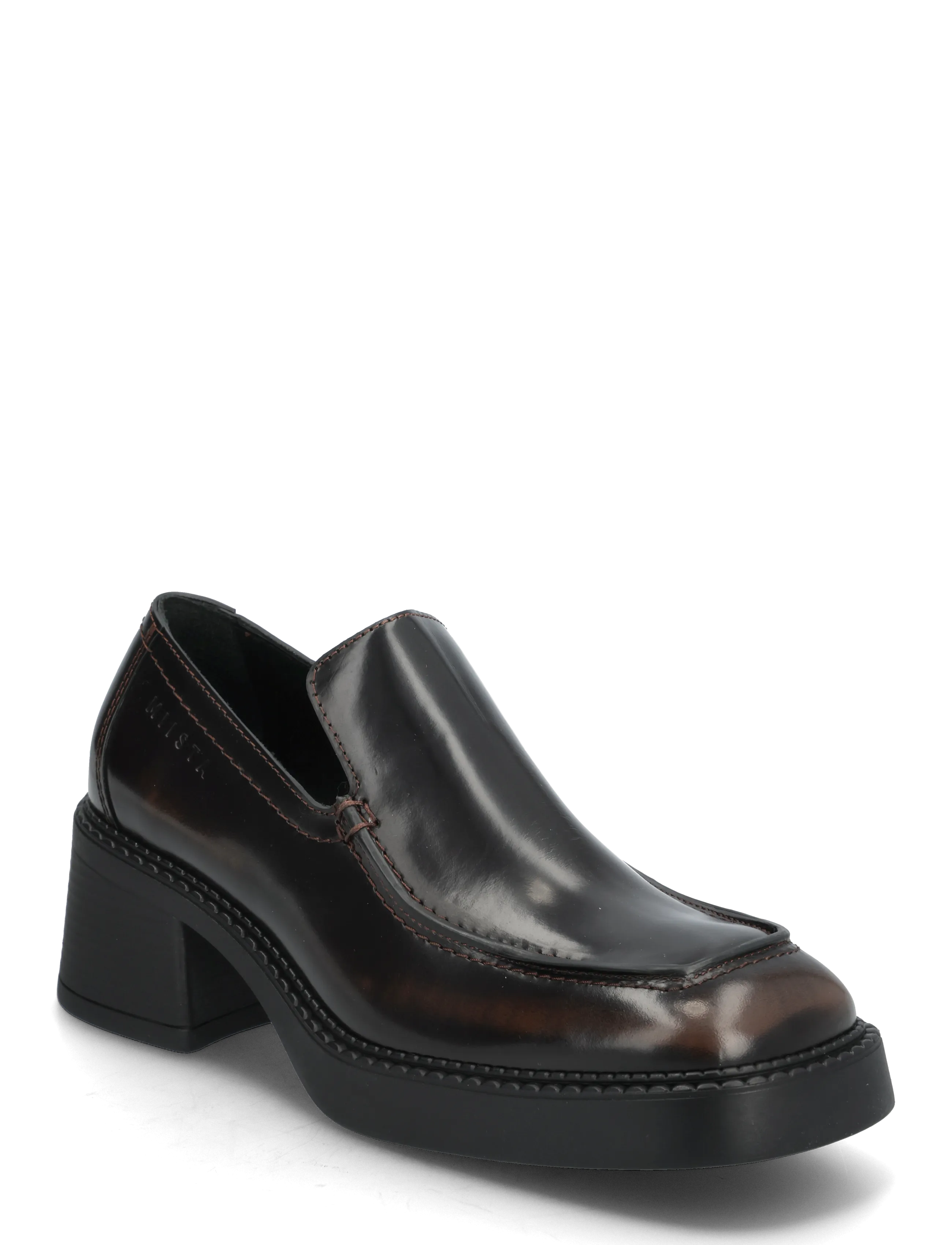 MIISTA Karion Brushed Brown Loafers - Sko - BROWN / black