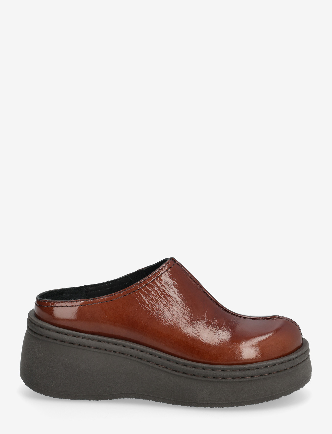 MIISTA - Mego Dark Brown Mules - mules med hæle - brown - 1