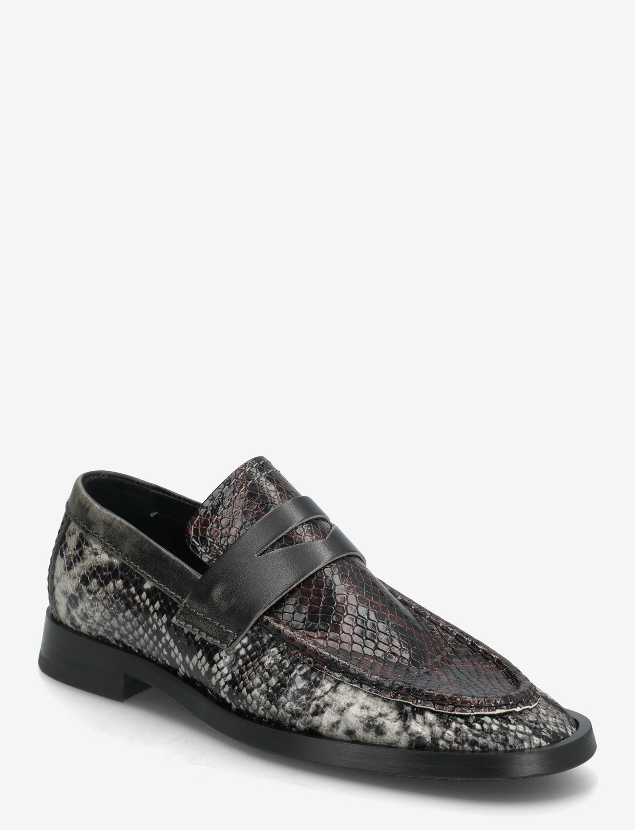 MIISTA - Zita Brown and Grey Moccasin Loafers - besondere anlässe - grey - 0