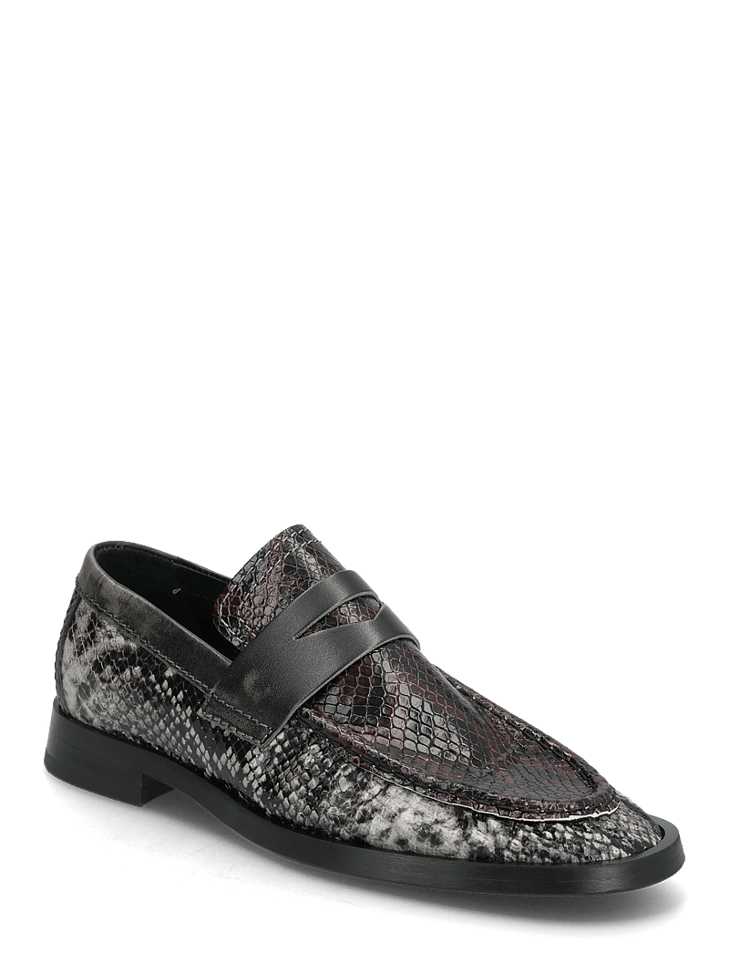 MIISTA - Zita Brown and Grey Moccasin Loafers - besondere anlässe - grey - 0