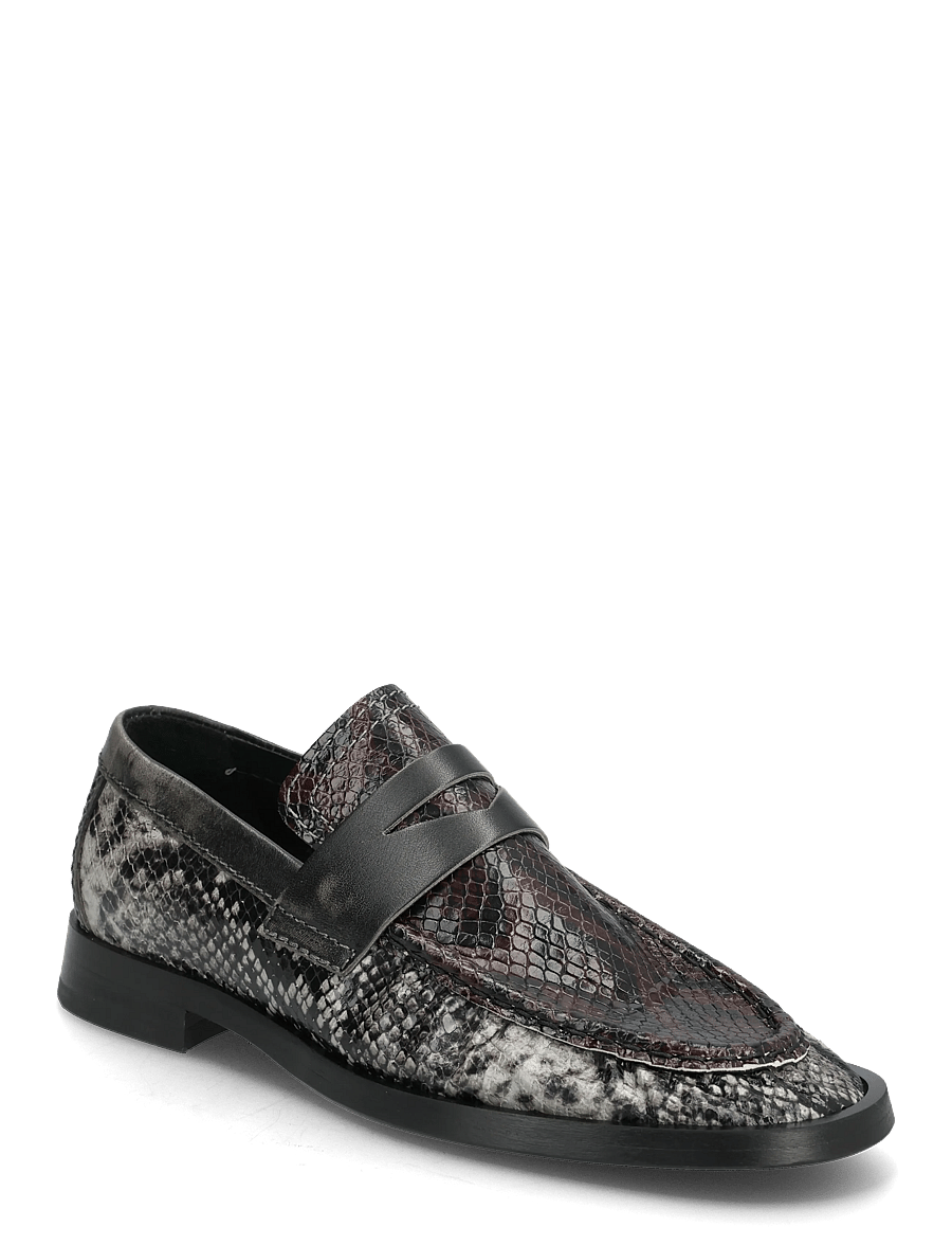 MIISTA - Zita Brown and Grey Moccasin Loafers - modetrends - grey - 0