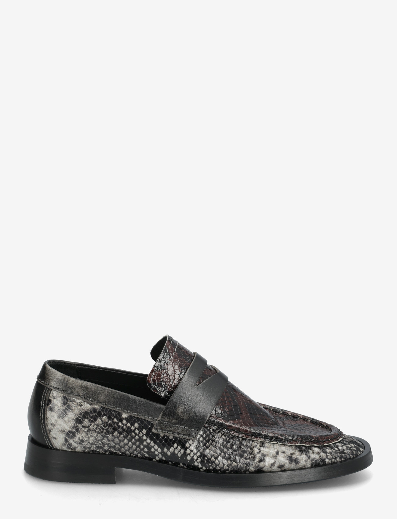 MIISTA - Zita Brown and Grey Moccasin Loafers - besondere anlässe - grey - 1