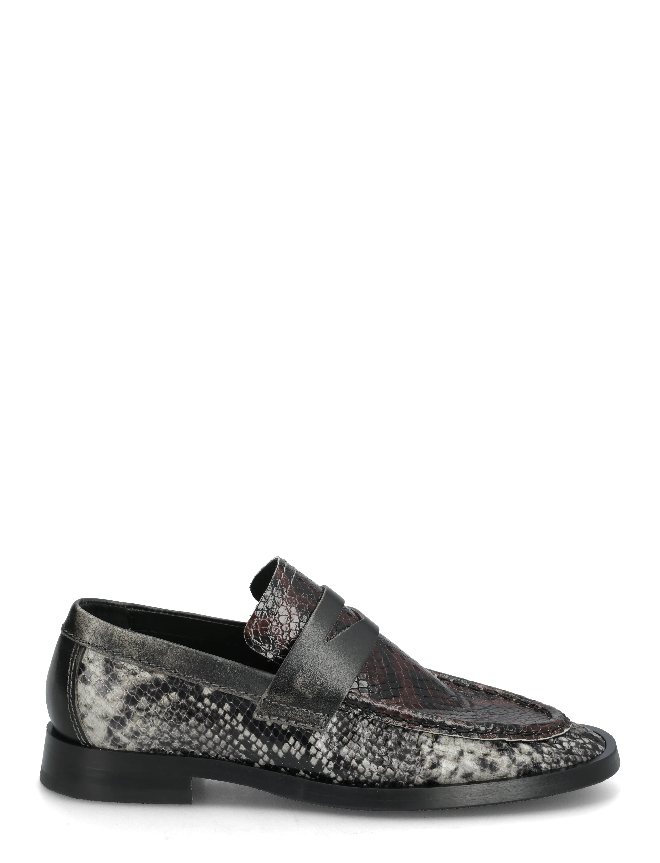 MIISTA - Zita Brown and Grey Moccasin Loafers - fashion trends - grey - 1