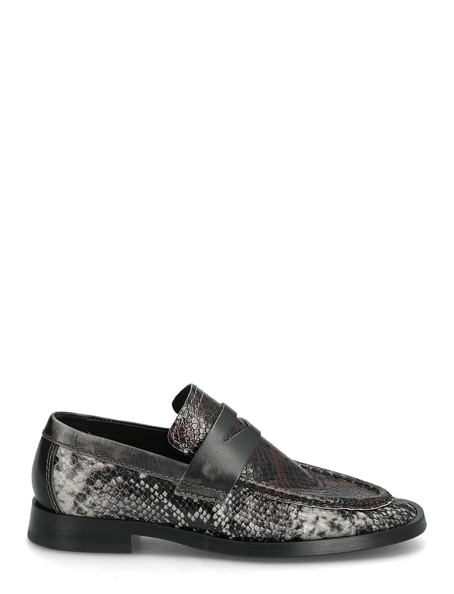 MIISTA - Zita Brown and Grey Moccasin Loafers - modetrends - grey - 1