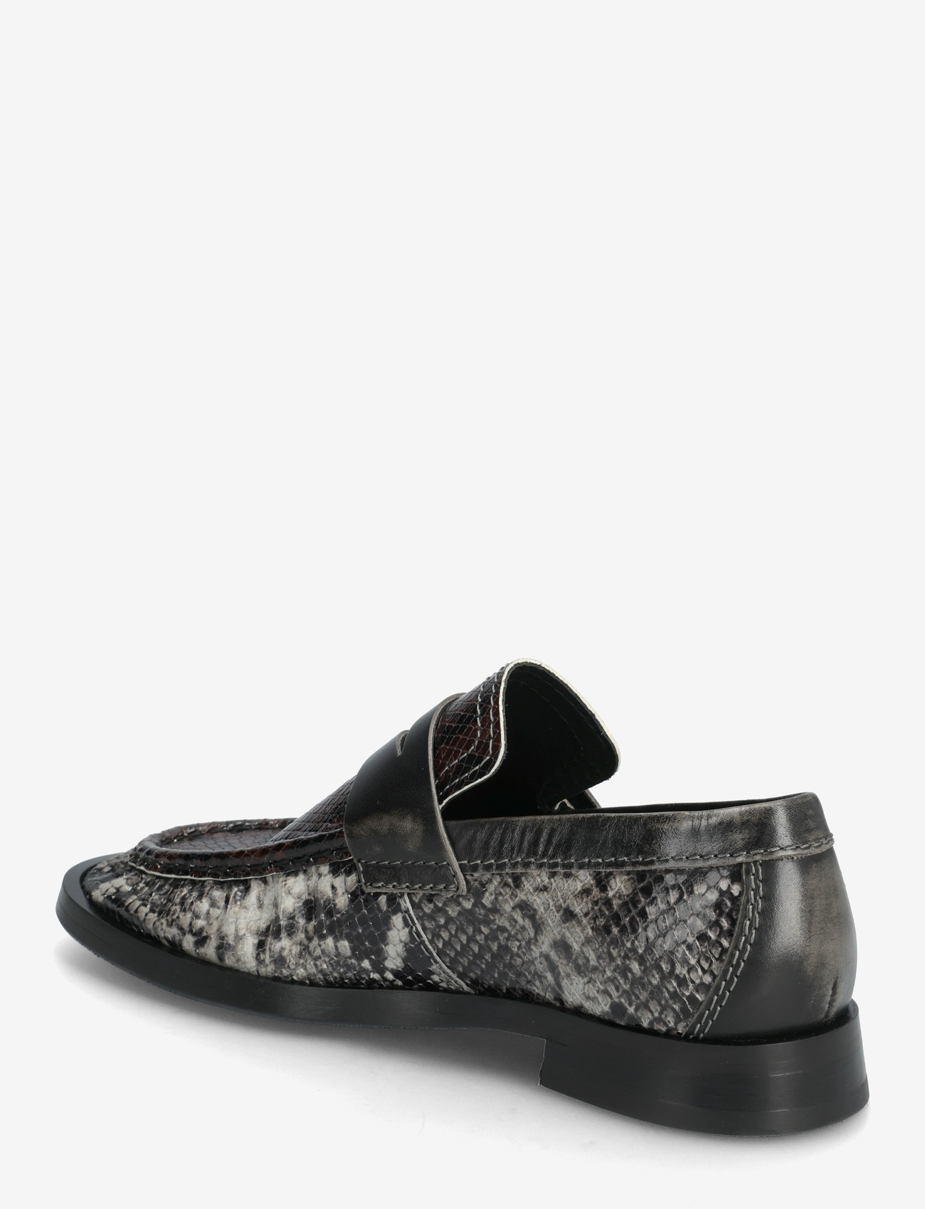 MIISTA - Zita Brown and Grey Moccasin Loafers - besondere anlässe - grey - 2