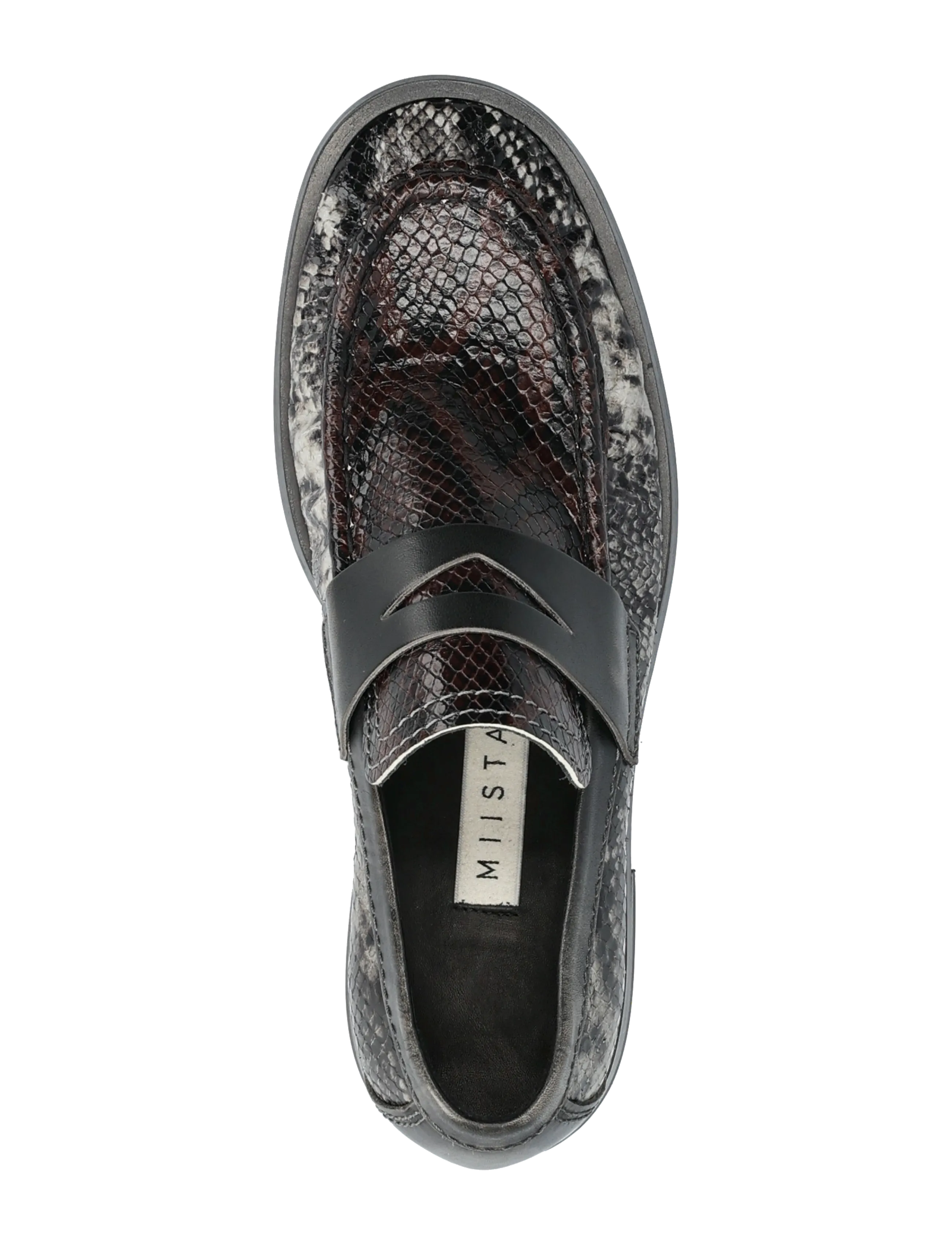 MIISTA - Zita Brown and Grey Moccasin Loafers - fashion trends - grey - 3