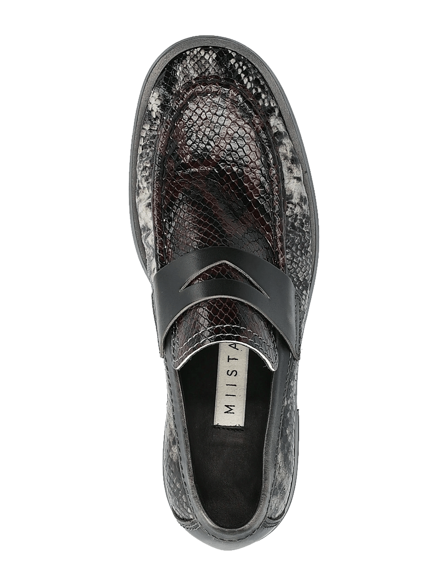 MIISTA - Zita Brown and Grey Moccasin Loafers - modetrends - grey - 3