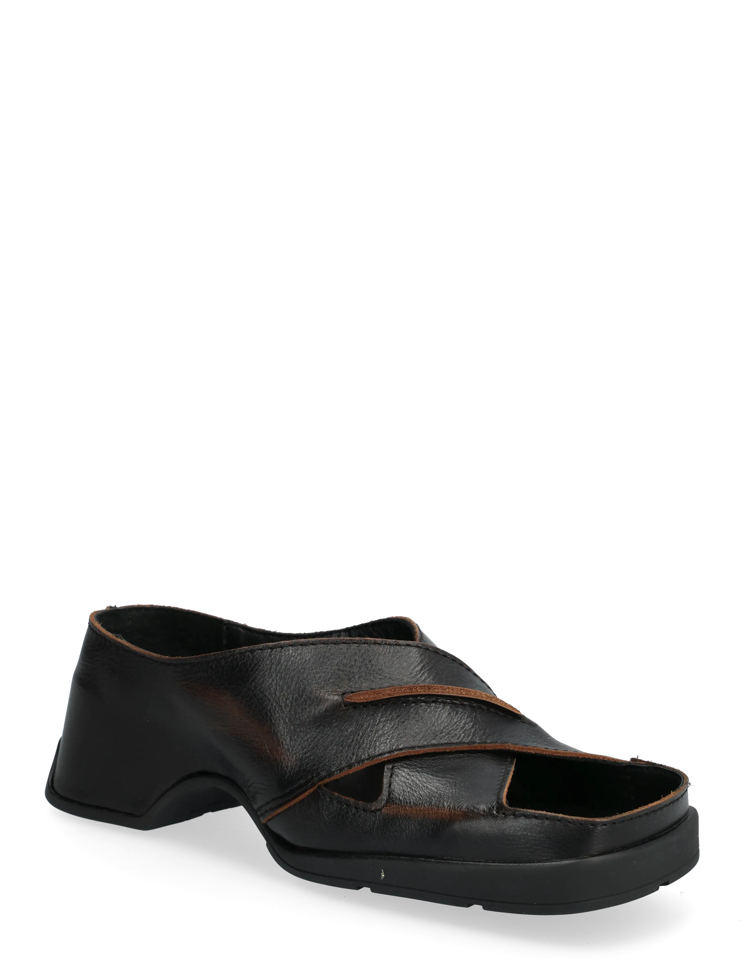 MIISTA Nira Brushed Brown Sandals - Augstpapēžu apavi - BROWN / brown