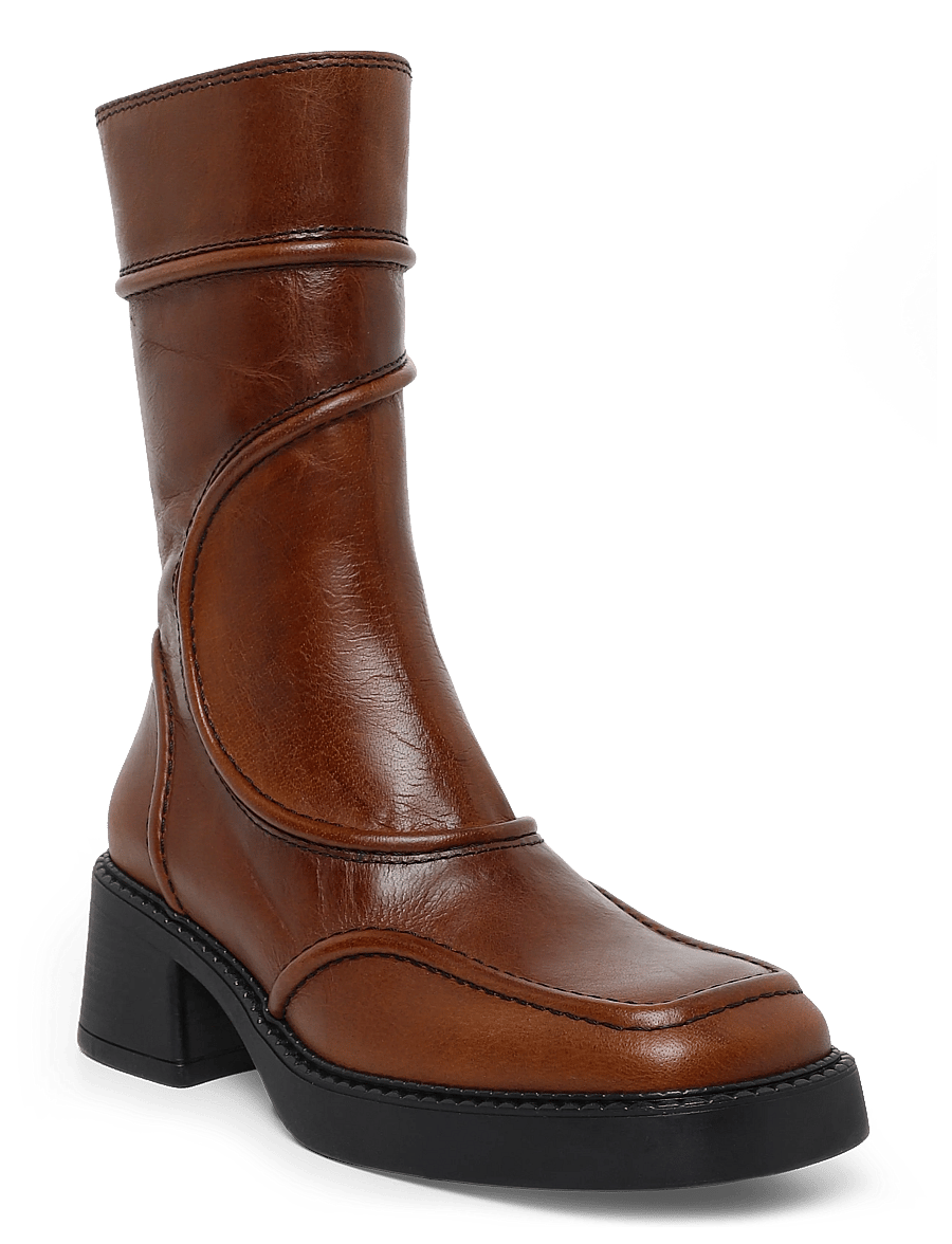 MIISTA - Malene - stiefeletten mit absatz - tan - 0