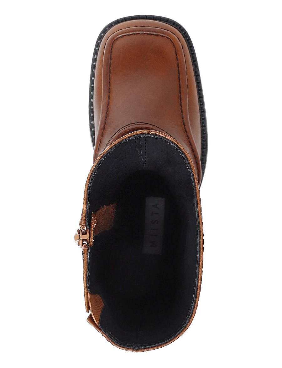 MIISTA - Malene - stiefeletten mit absatz - tan - 3