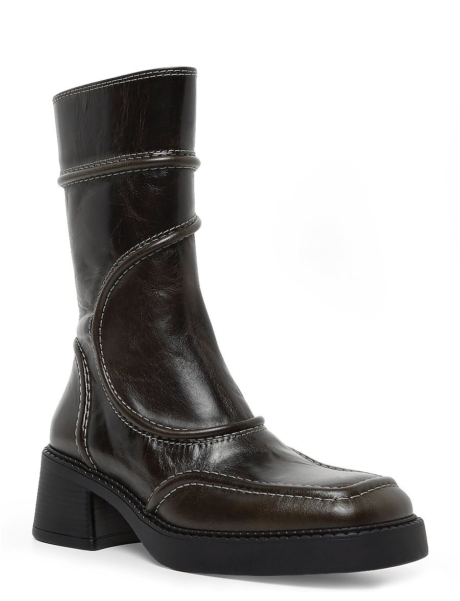 MIISTA - Malene - stiefeletten mit absatz - khaki - 0