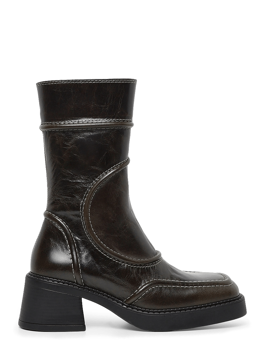 MIISTA - Malene - stiefeletten mit absatz - khaki - 2