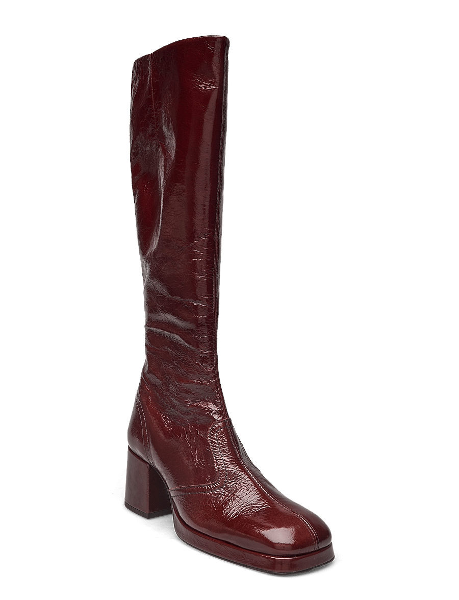 MIISTA - Donna Crinkle Brown Tall Boots - brown - 0