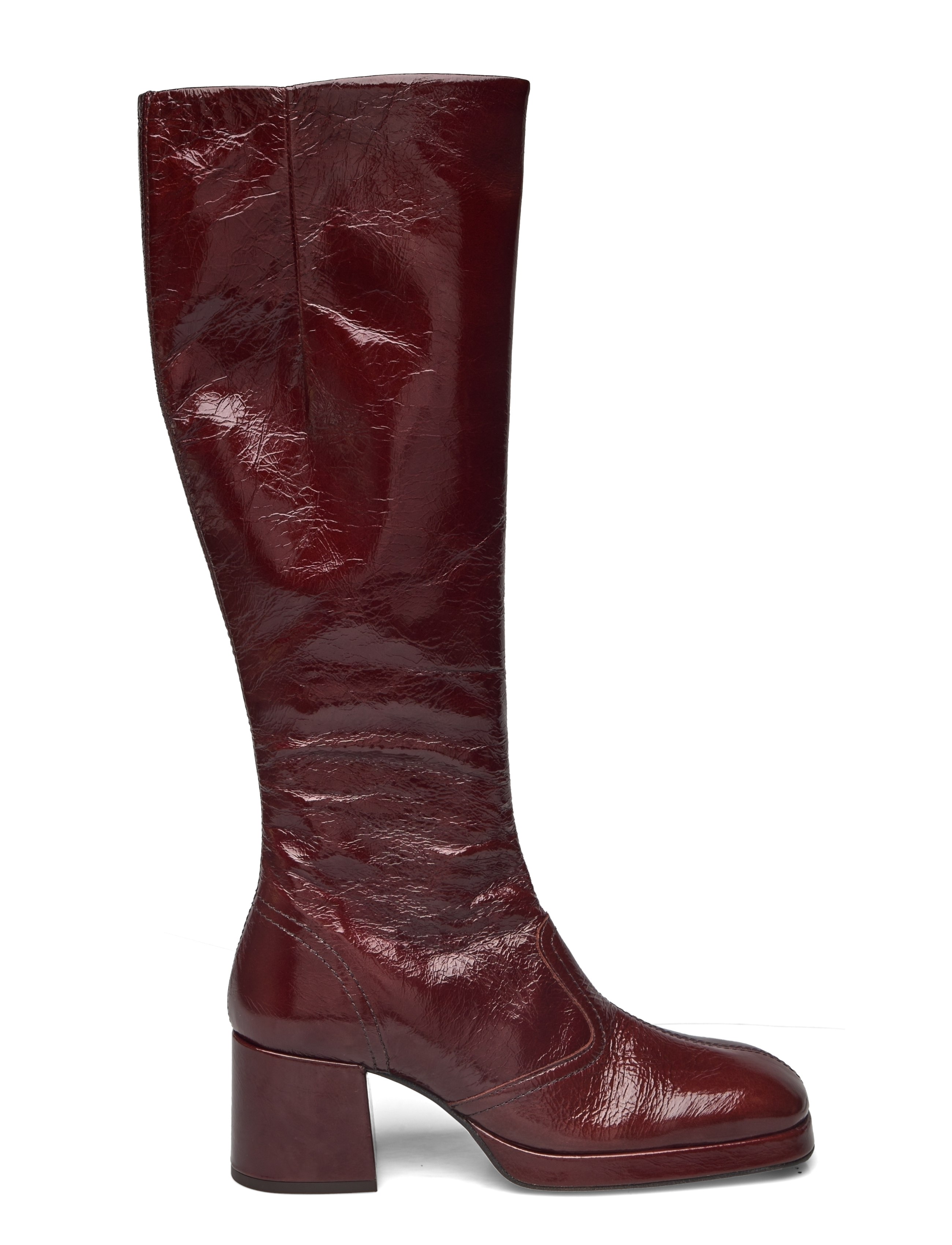 MIISTA - Donna Crinkle Brown Tall Boots - brown - 1