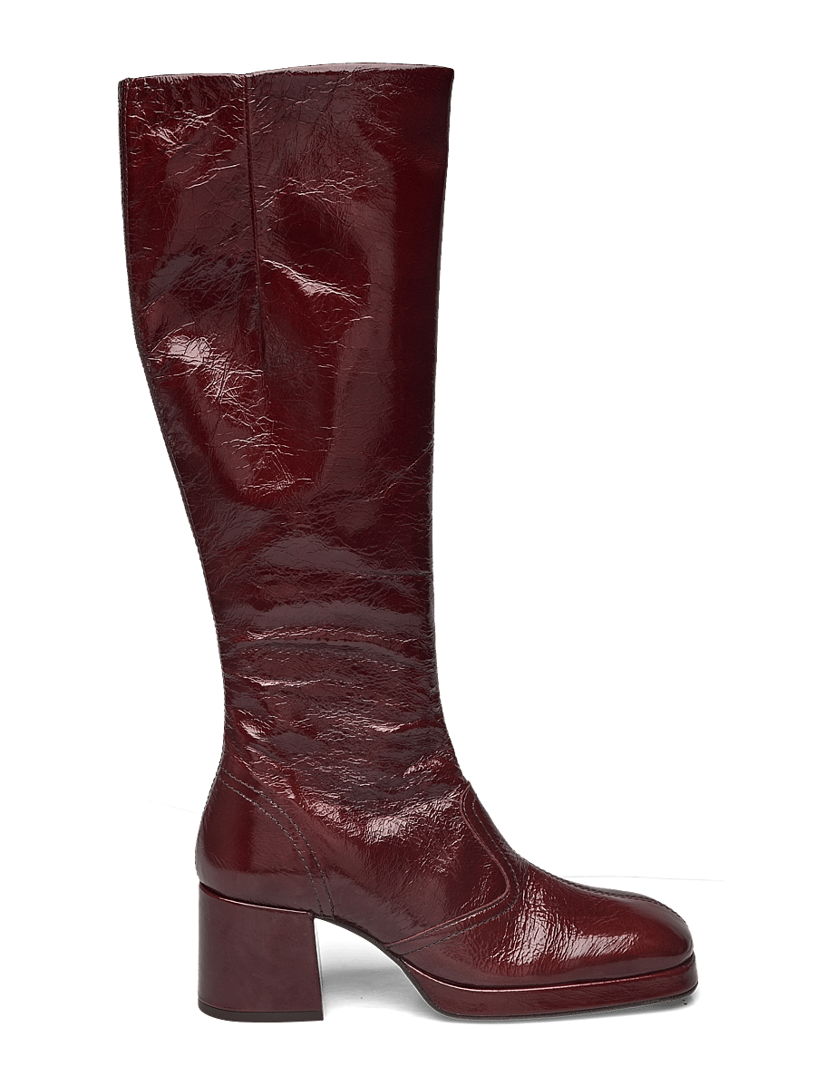 MIISTA - Donna Crinkle Brown Tall Boots - brown - 1