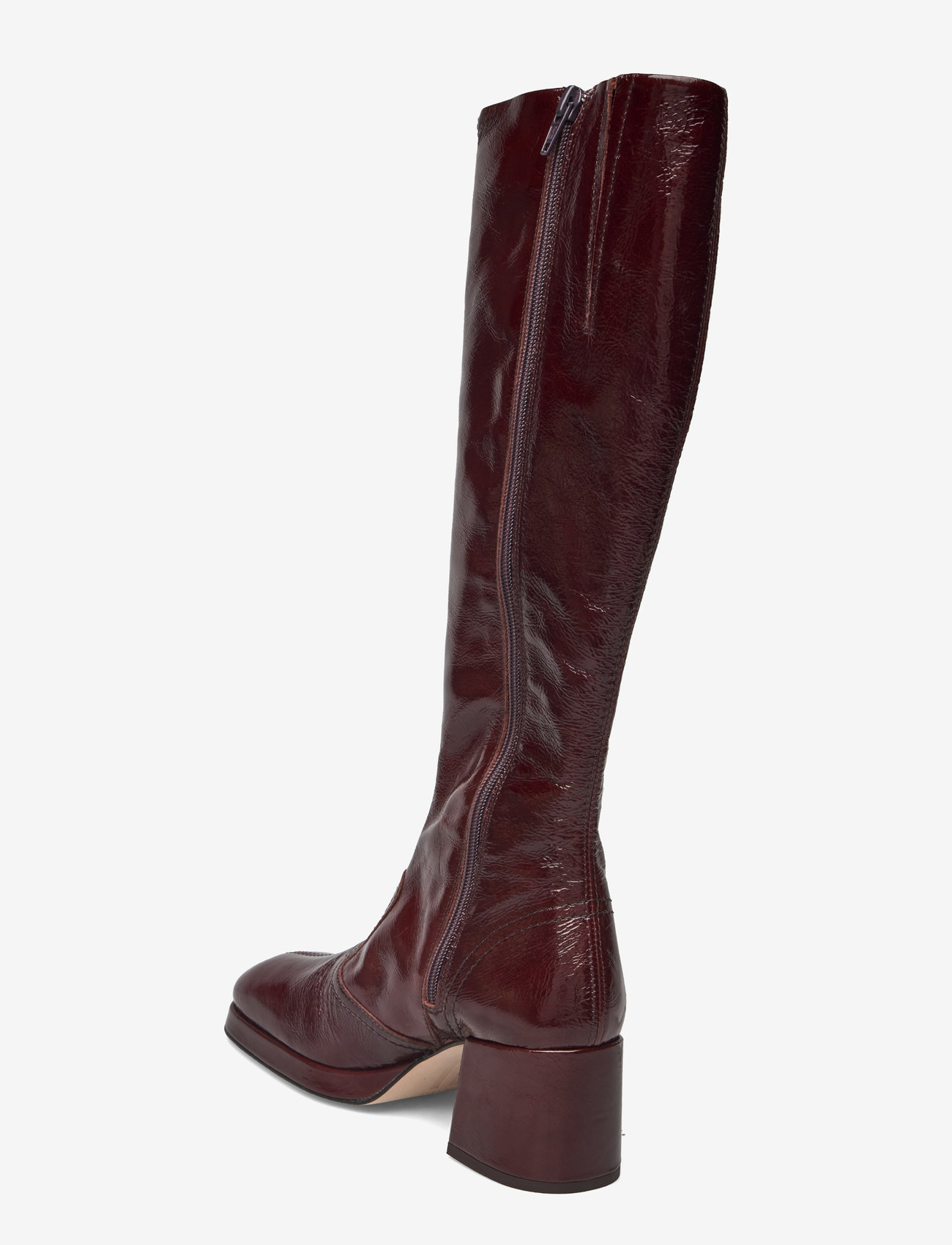 MIISTA - Donna Crinkle Brown Tall Boots - höga stövlar - brown - 2