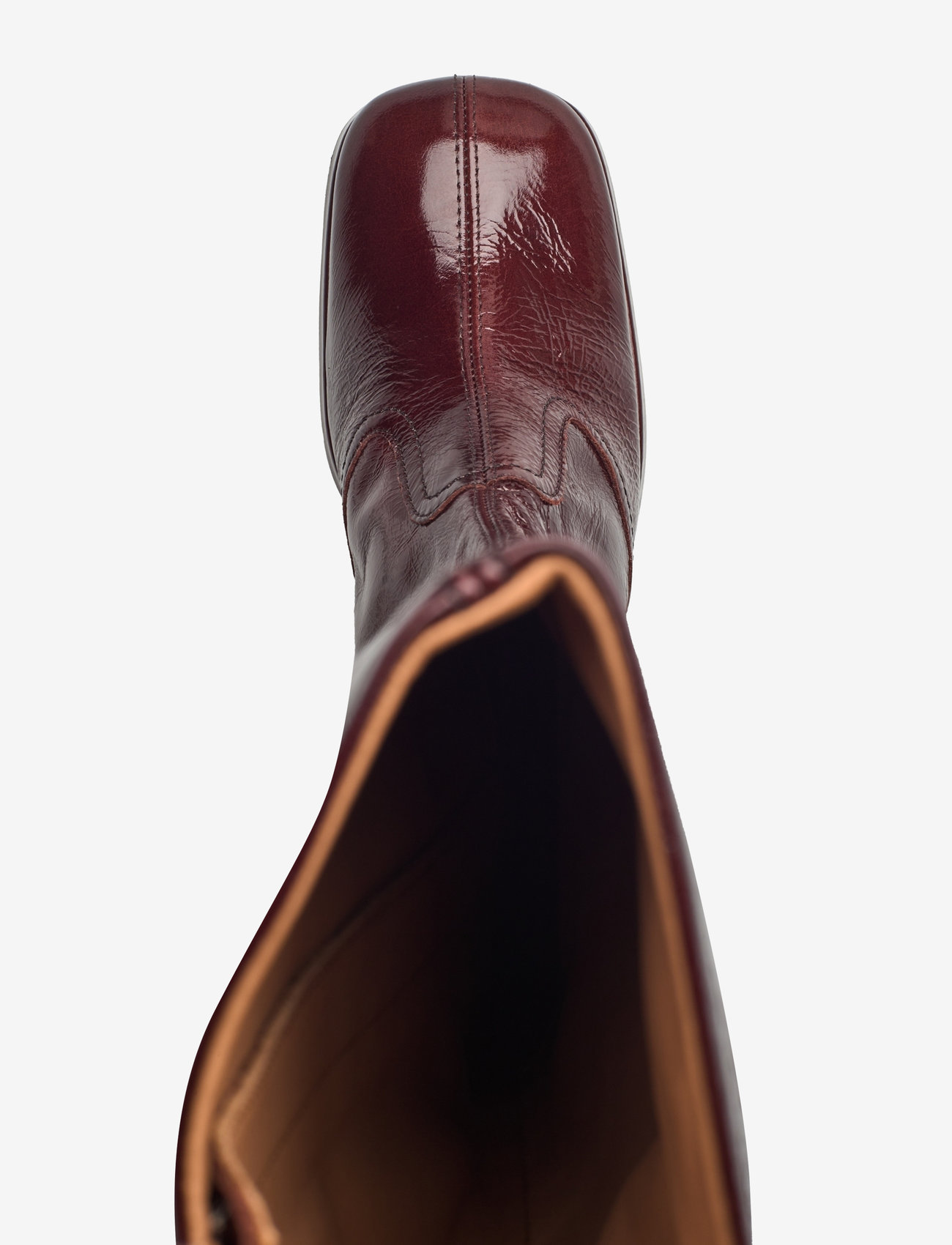 MIISTA - Donna Crinkle Brown Tall Boots - höga stövlar - brown - 3