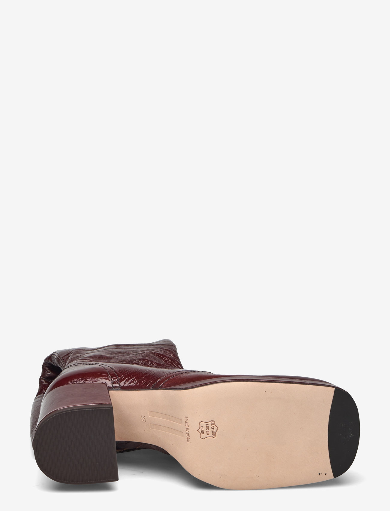 MIISTA - Donna Crinkle Brown Tall Boots - höga stövlar - brown - 4