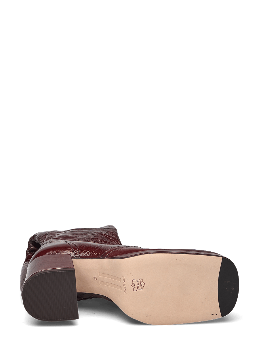 MIISTA - Donna Crinkle Brown Tall Boots - brown - 4