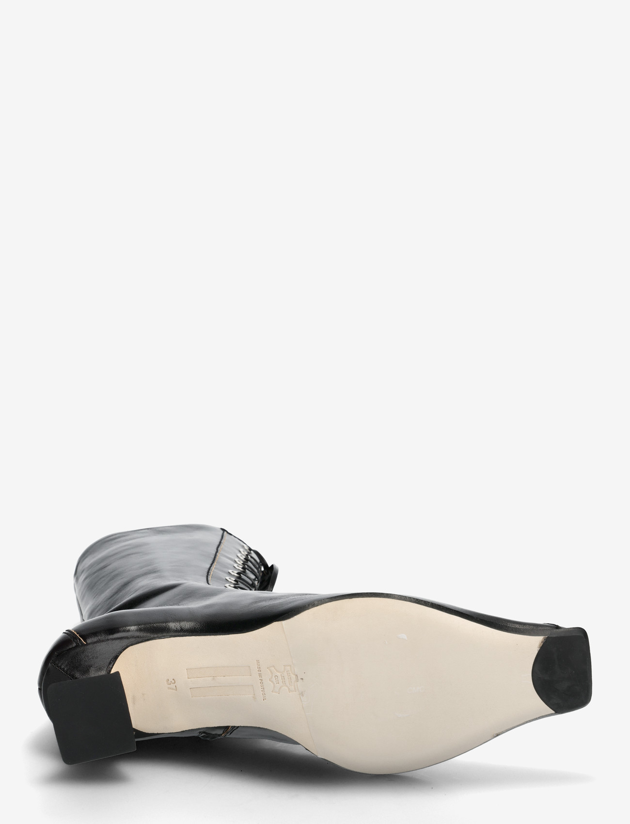 MIISTA - Lace up kitten heels ankle boots - kontsaga poolsaapad - black - 4