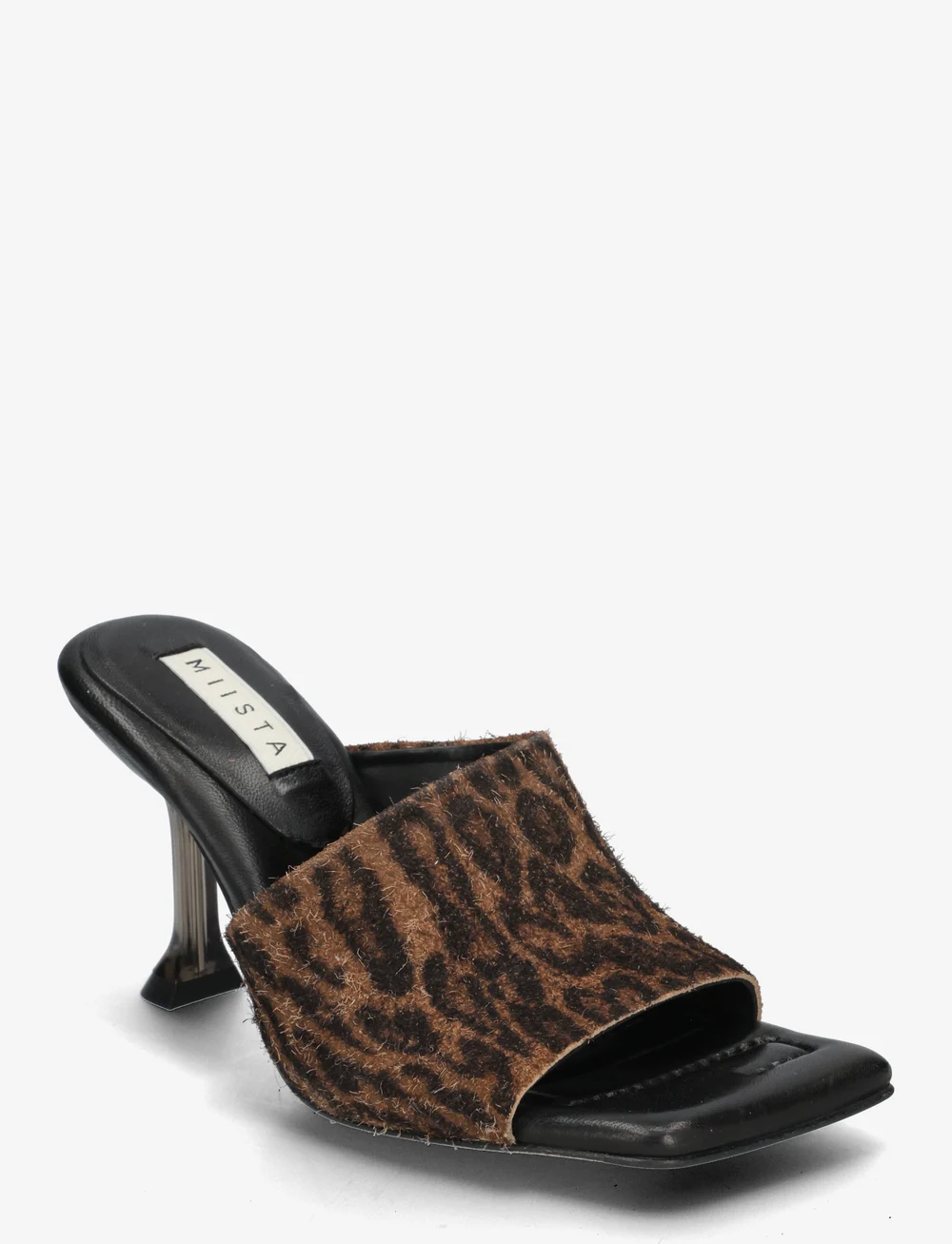 MIISTA - Miri Animal Print Mules Sandals - sandales à talons - brown - 0