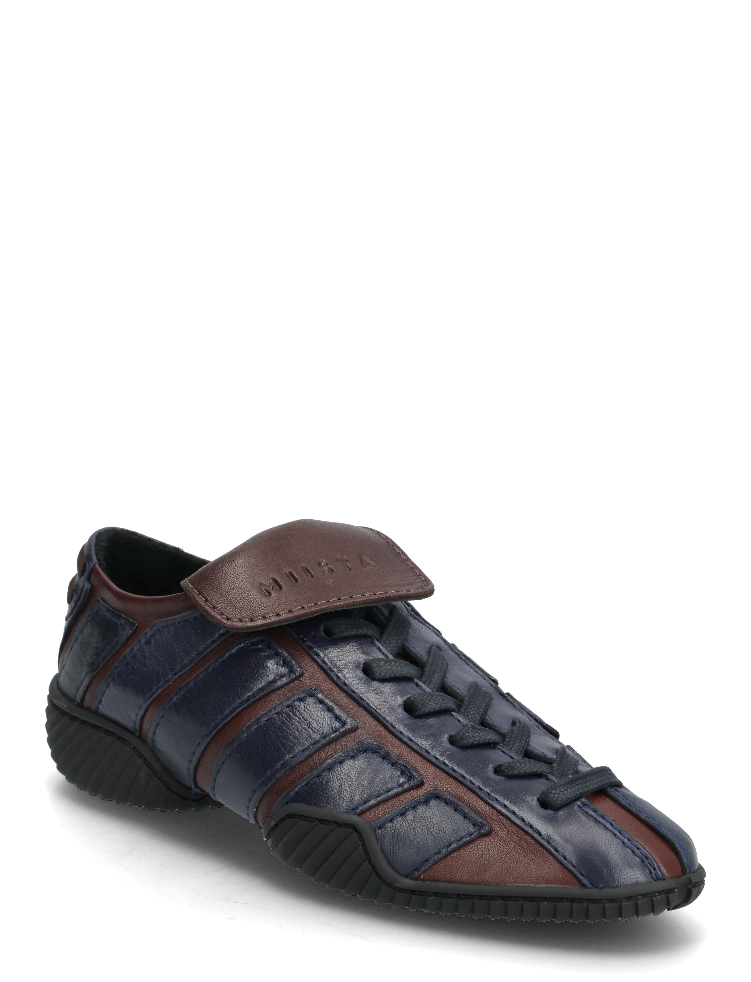 MIISTA Nikoletta Brown and Navy Sneakers - Sneaker - BROWN / black