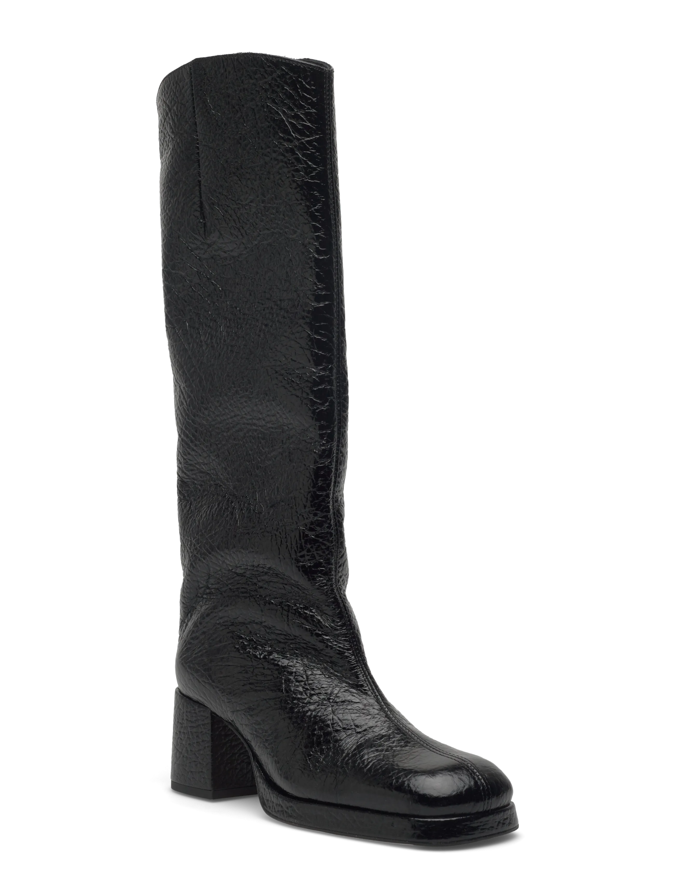 MIISTA Tundra Black Grain Tall Boots - Jalanõud - BLACK / black